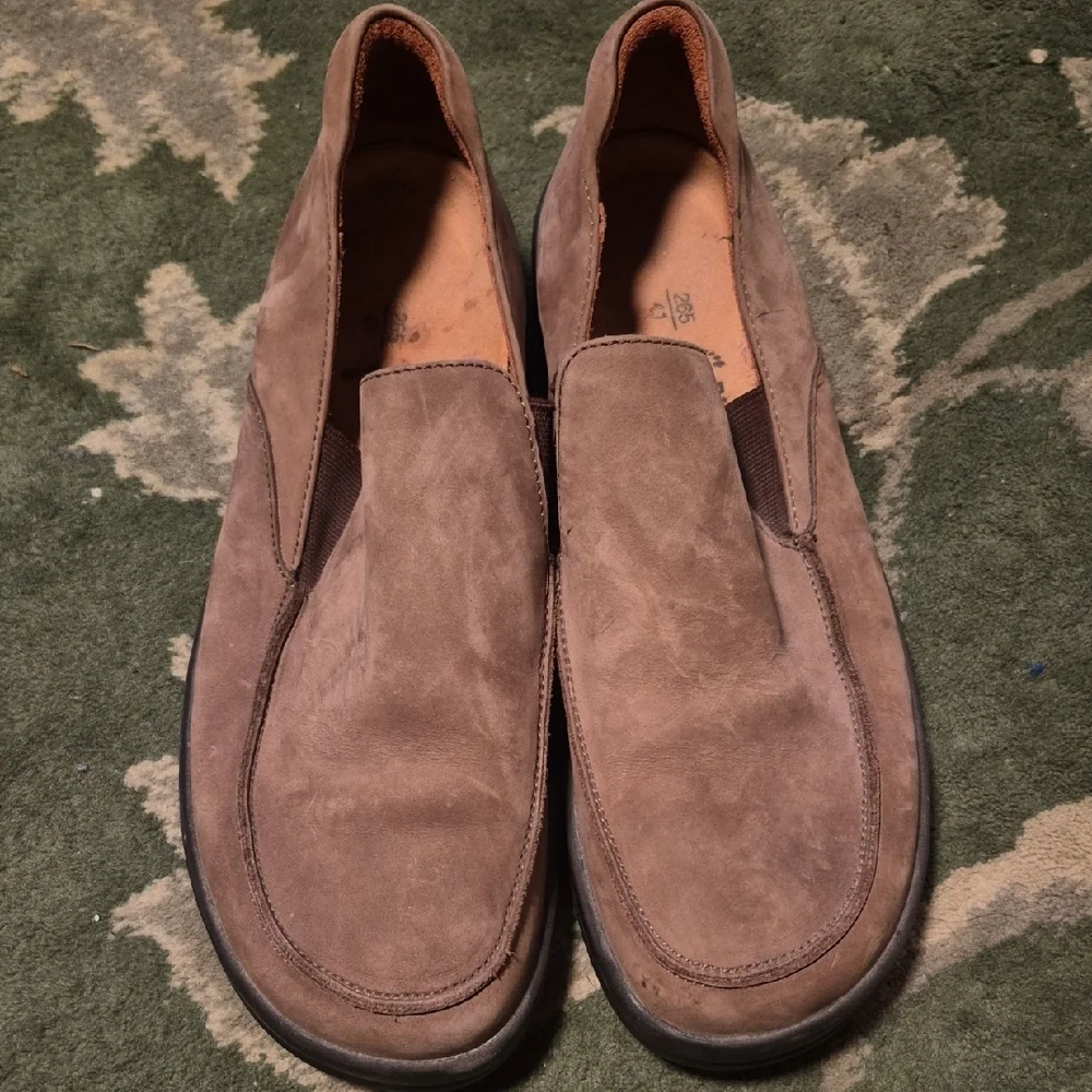 Birkenstock Men\'s Suede Moc Toe Slip-On Loafers - Tan Brown Step into style and comfort with the Birkenstock Men main image 4